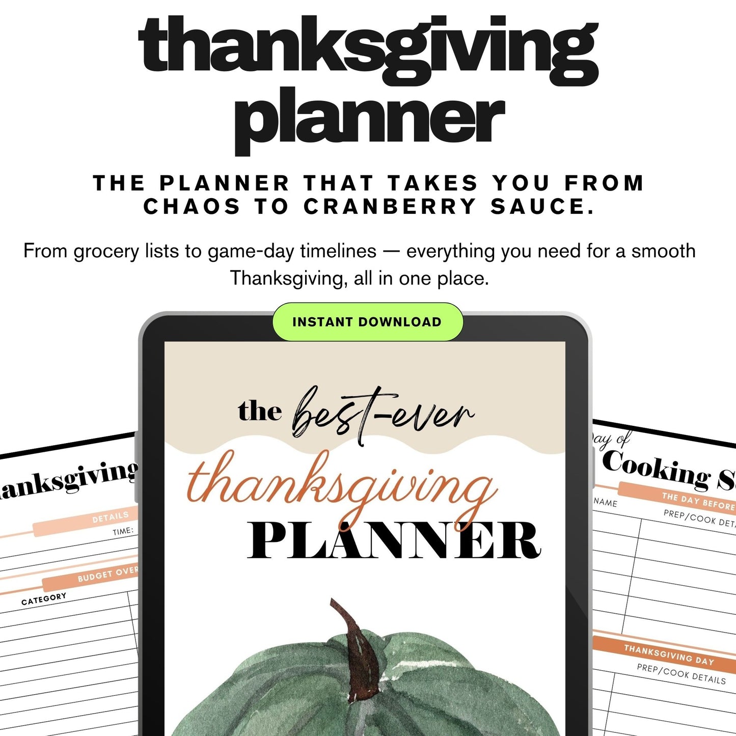 Thanksgiving Planner
