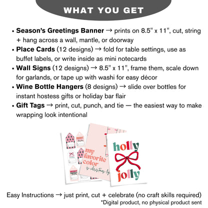 Printable Christmas Decorations